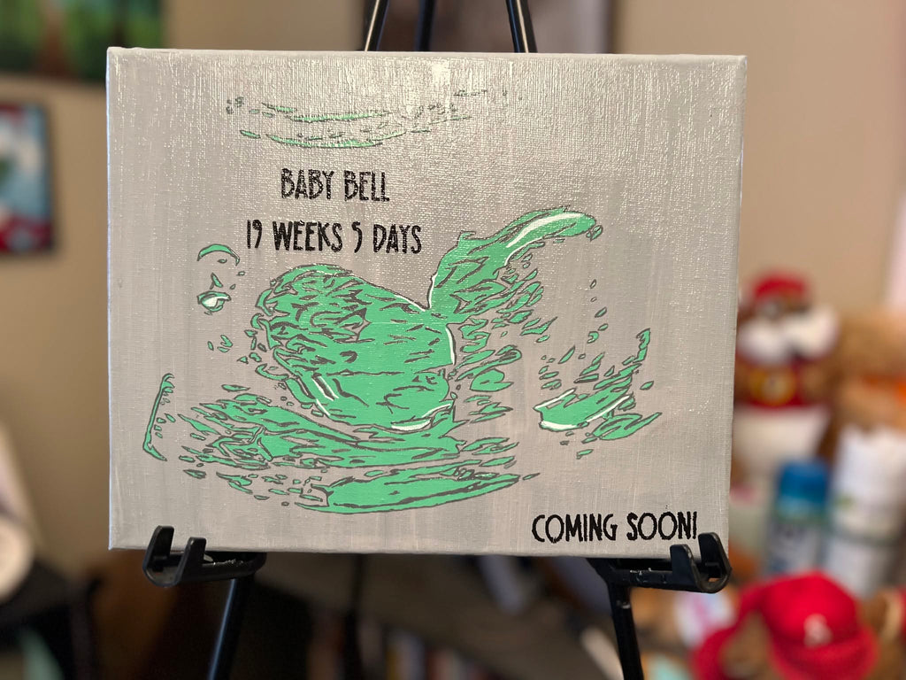Custom Hand-Painted Ultrasound Portrait