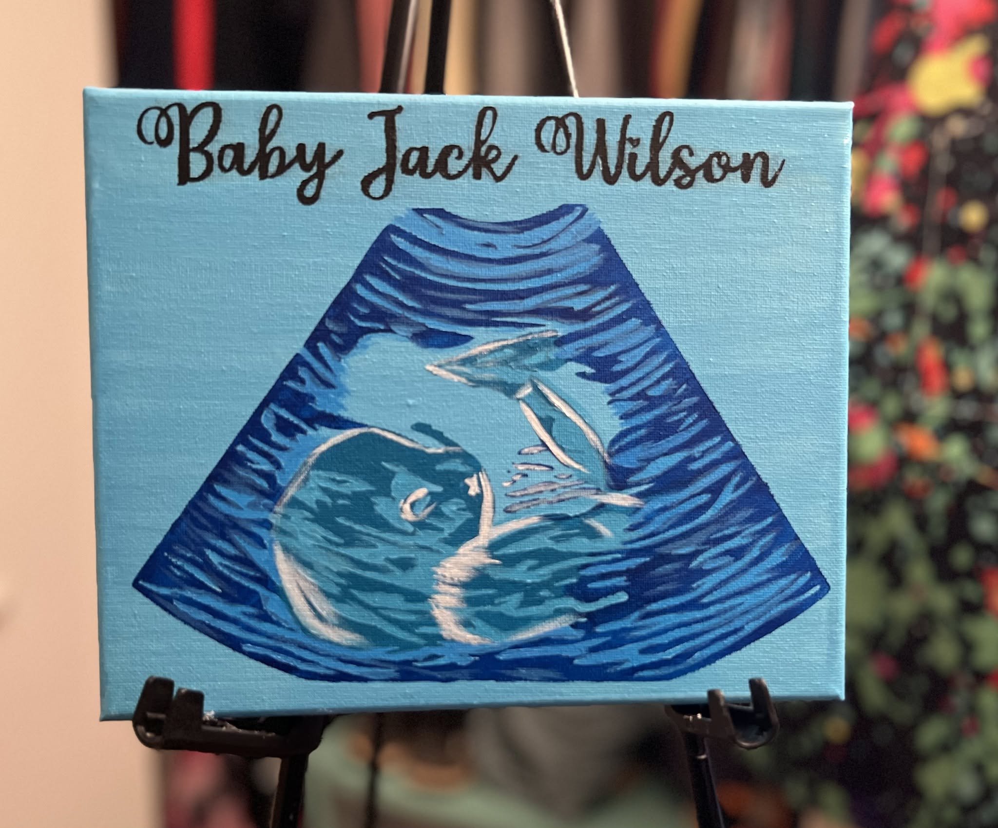 Custom Hand-Painted Ultrasound Portrait